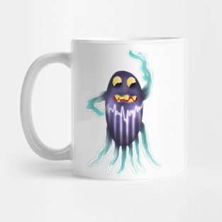 Lightning ghost octopus monster Mug